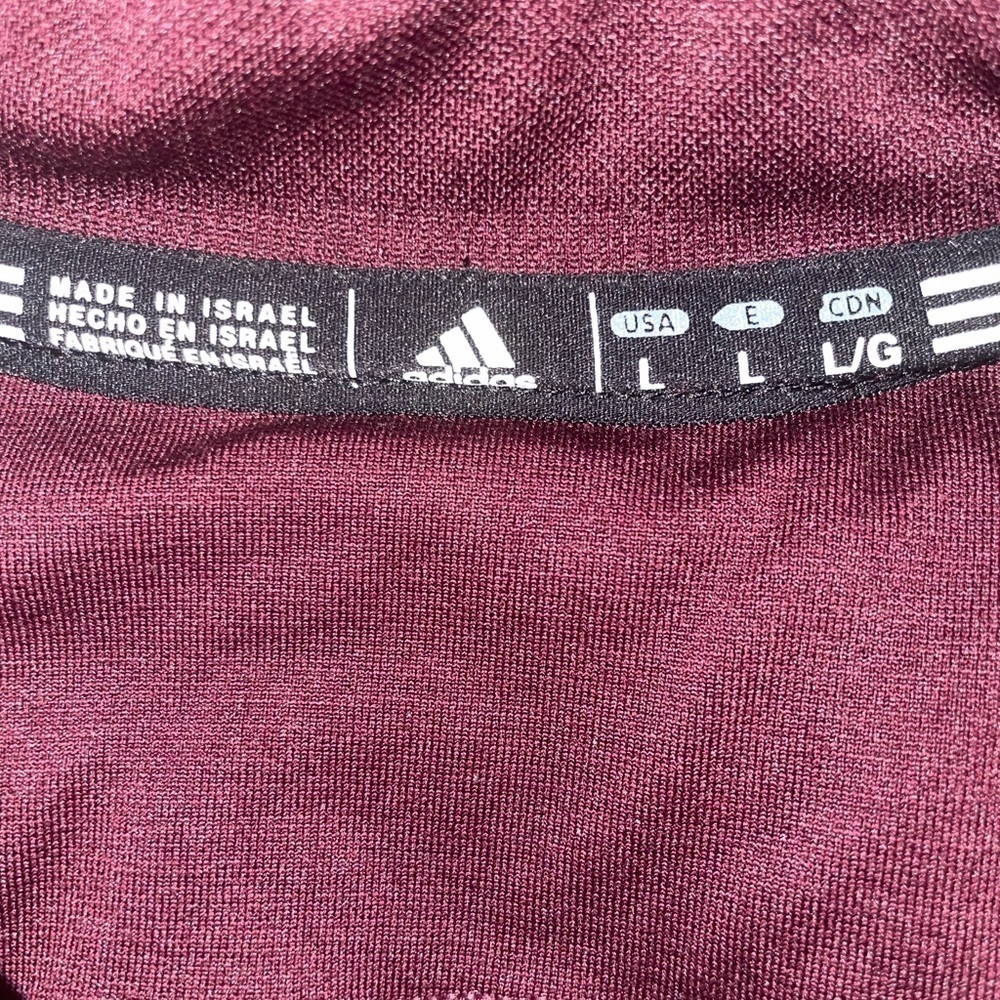 adidas M99591 Men's Maroon Techfit Primeknit Climacool Football Jersey new - Picture 3 of 4